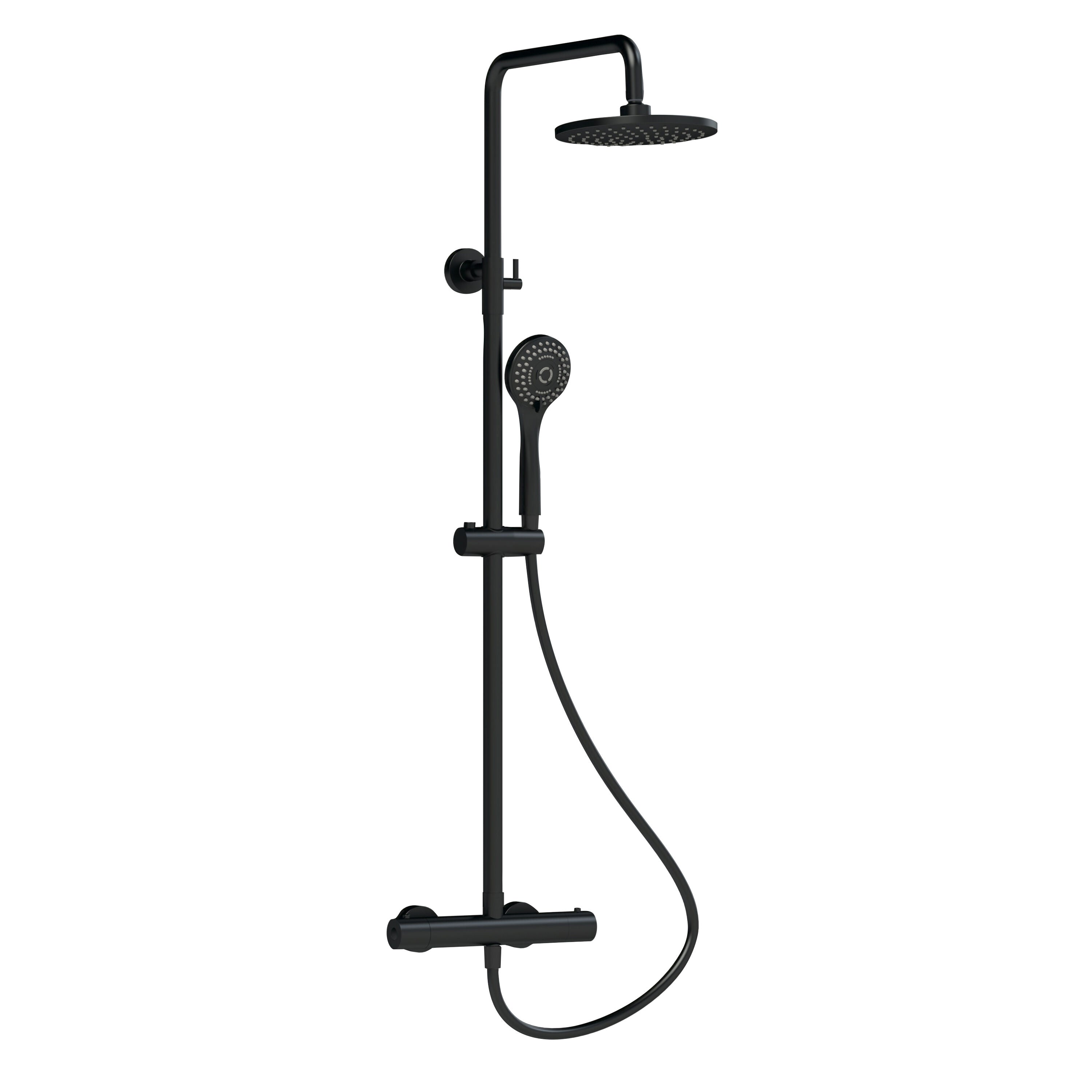 Shower Kits Round Thermostatic Bar Valve & Shower Kit
