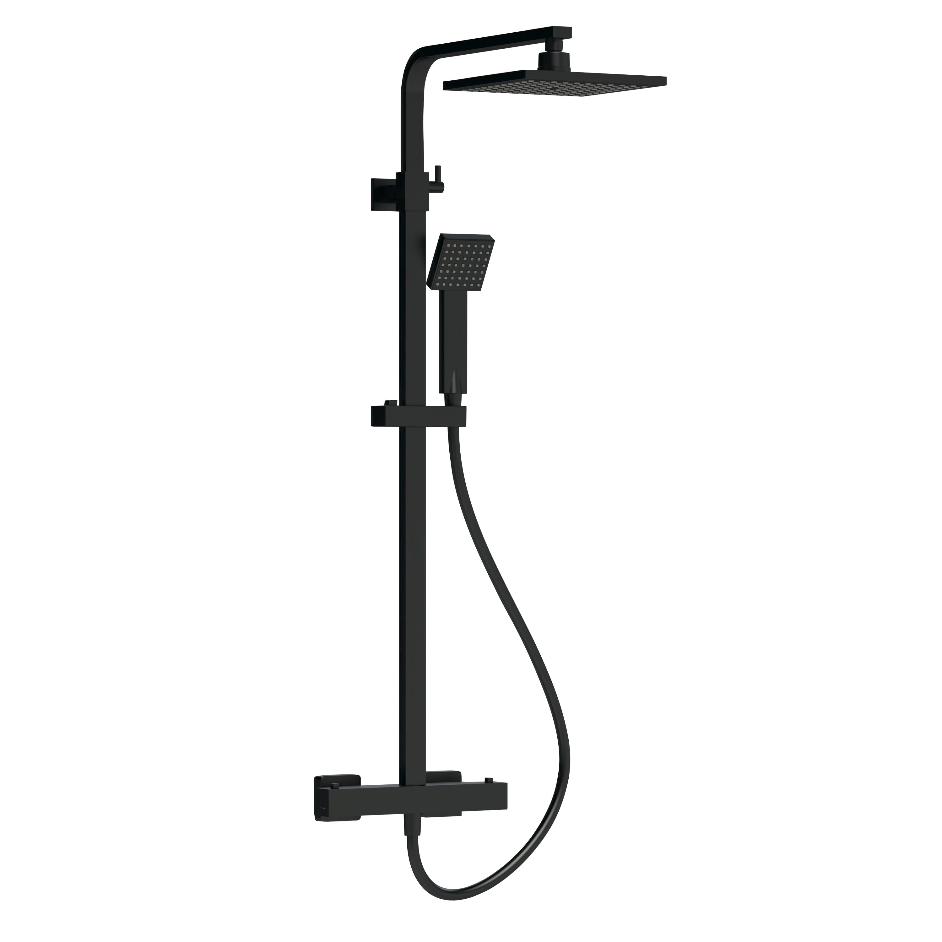 Shower Kits Square Thermostatic Bar Valve & Shower Kit