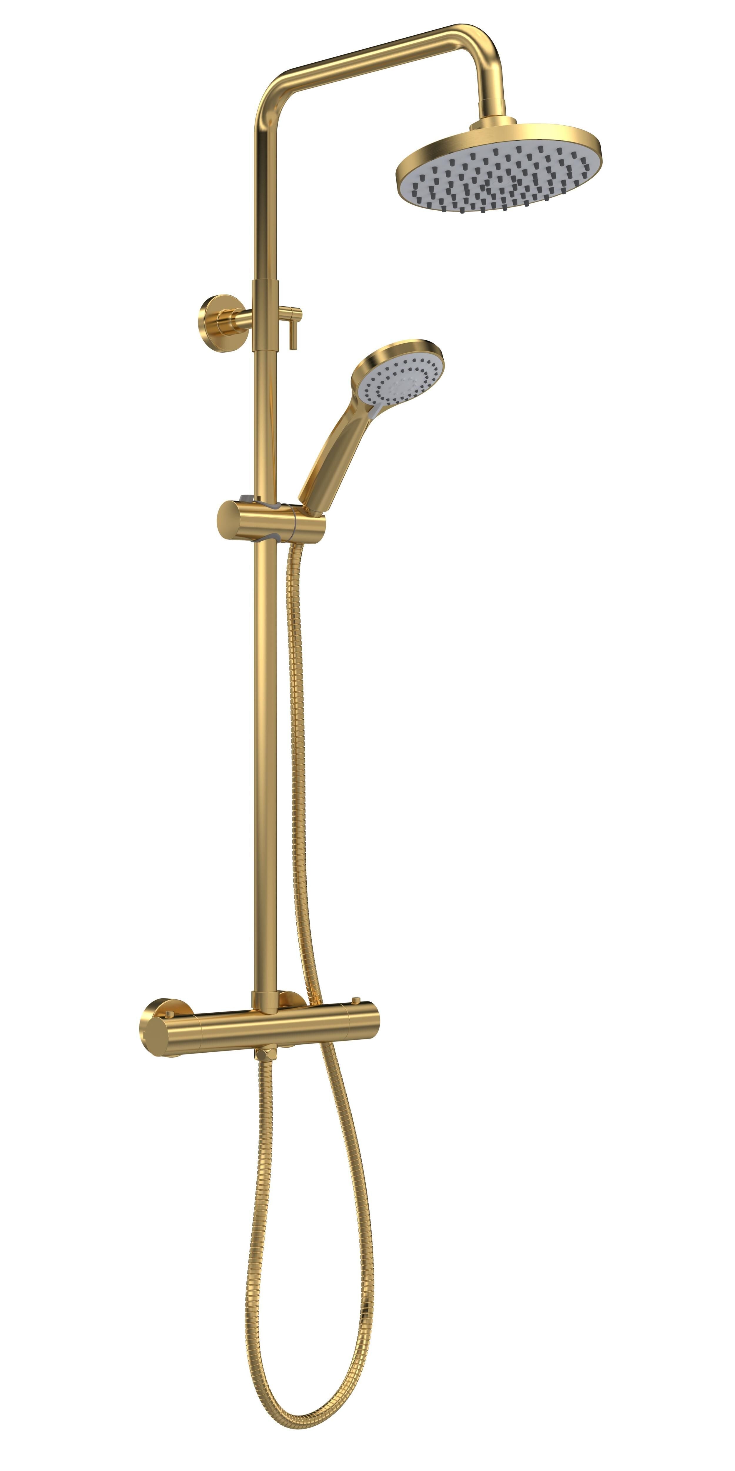 Shower Kits Round Thermostatic Bar Valve & Shower Kit