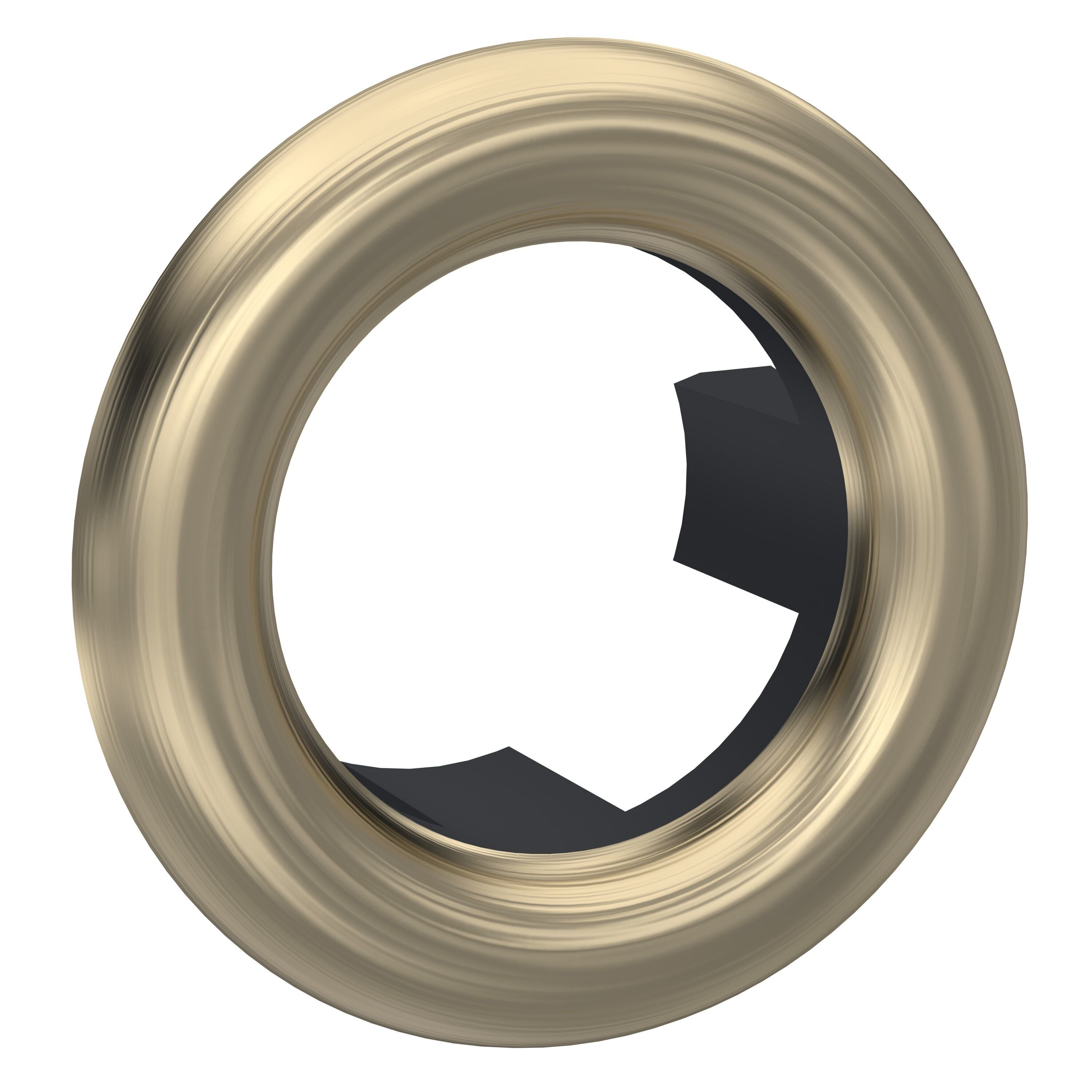 Nuie Brushed Brass Overflow Cover