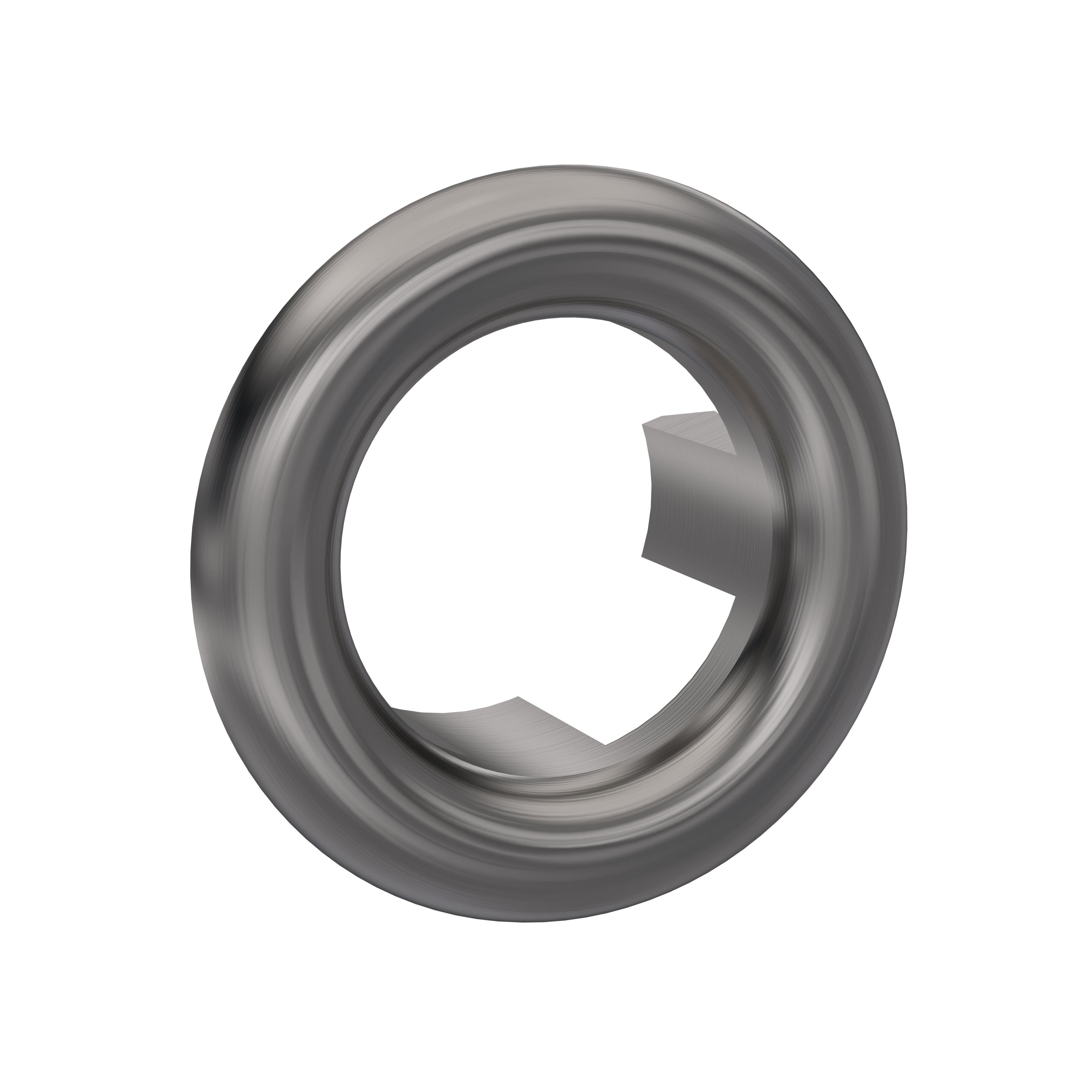 Nuie Brushed Pewter Overflow Cover