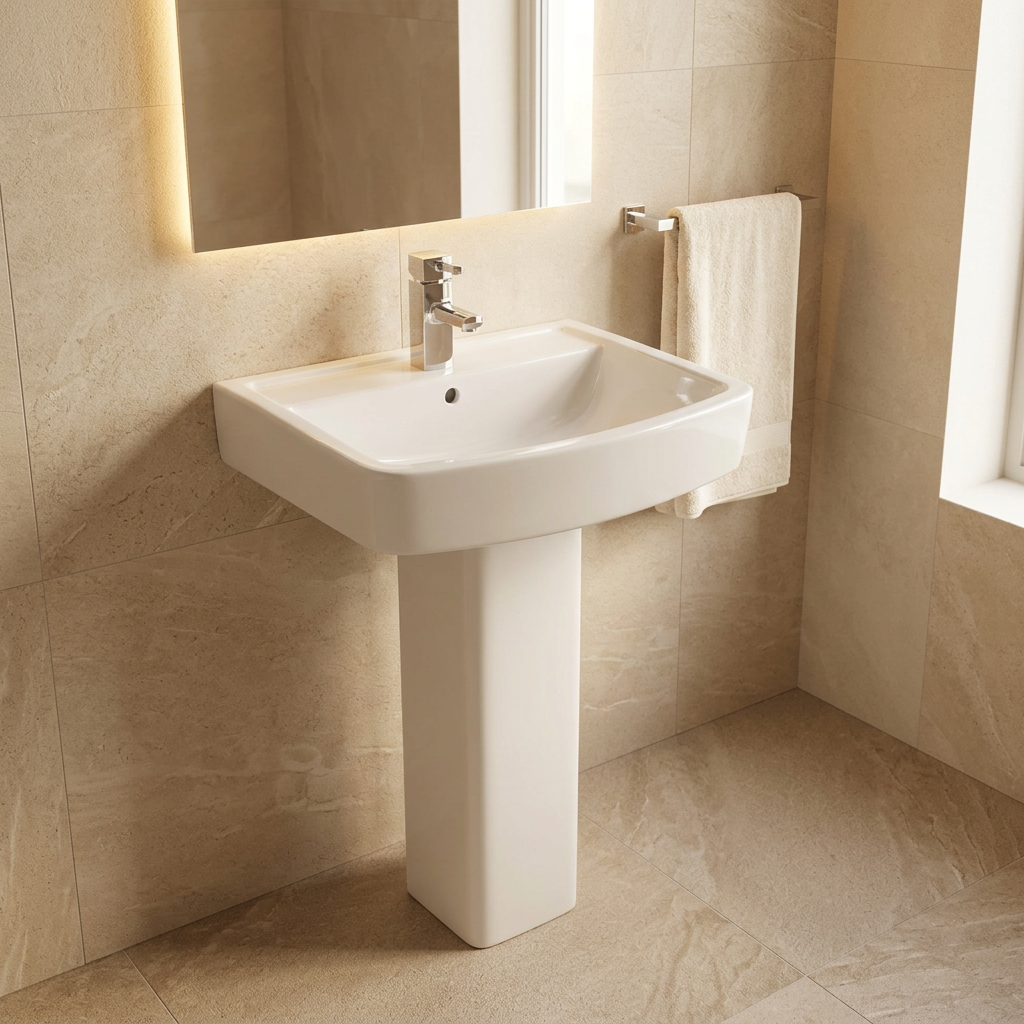 Bliss Square 520mm Basin 1 Tap Hole