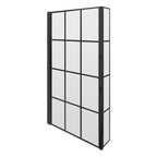 Nuie 795mm Framed Matt Black Bath Screen