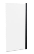 Nuie 790mm Semi-Frameless Matt Black Bath Screen