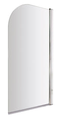 Nuie 790mm Semi-Frameless Chrome Bath Screen