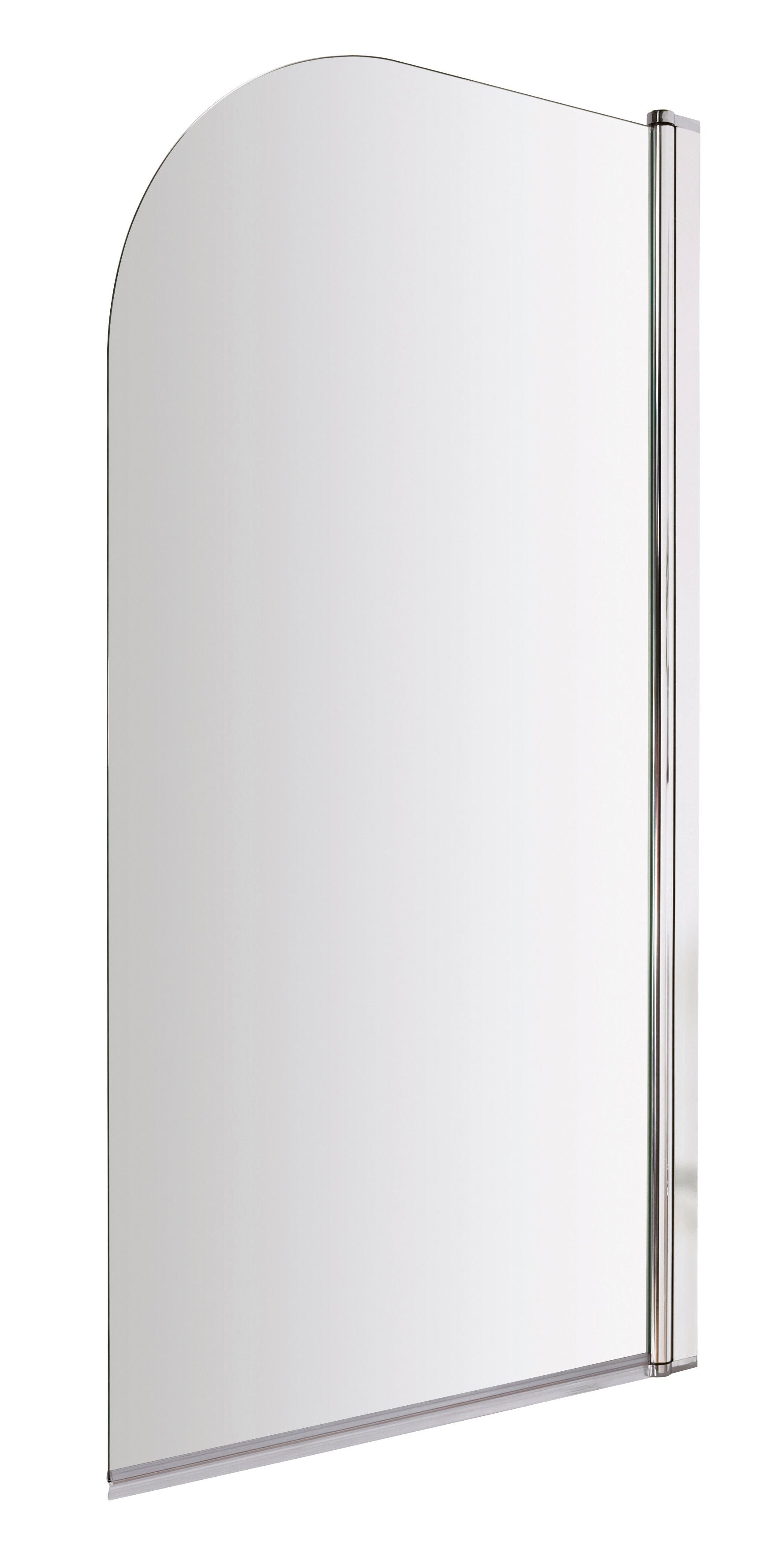 Nuie 790mm Semi-Frameless Chrome Bath Screen