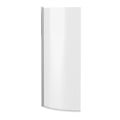 Nuie 715mm Semi-Frameless Chrome Curved Bath Screen