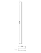 Nuie 1850mm Wetroom Wall Channel