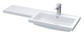 1100x390 L Shaped Polymarble Basin - Right Hand