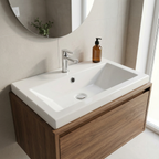 Arno Compact 620mm Ceramic Basin 1 Tap Hole