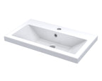 Arno Compact 620mm Ceramic Basin 1 Tap Hole