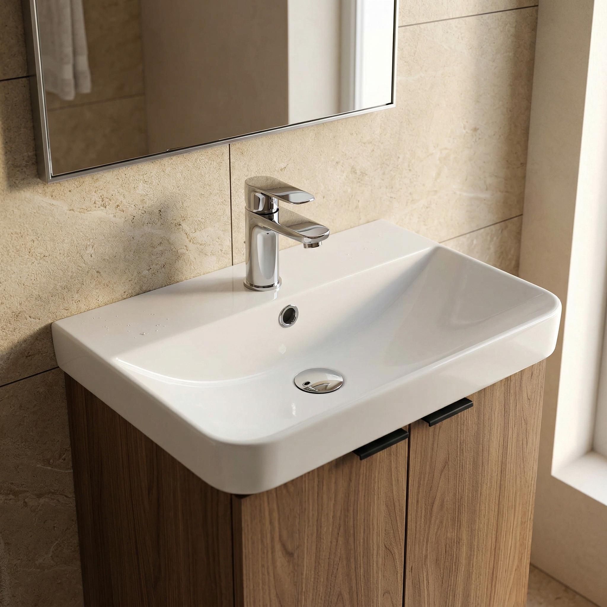 Core 500mm Thin Edge Basin 1TH
