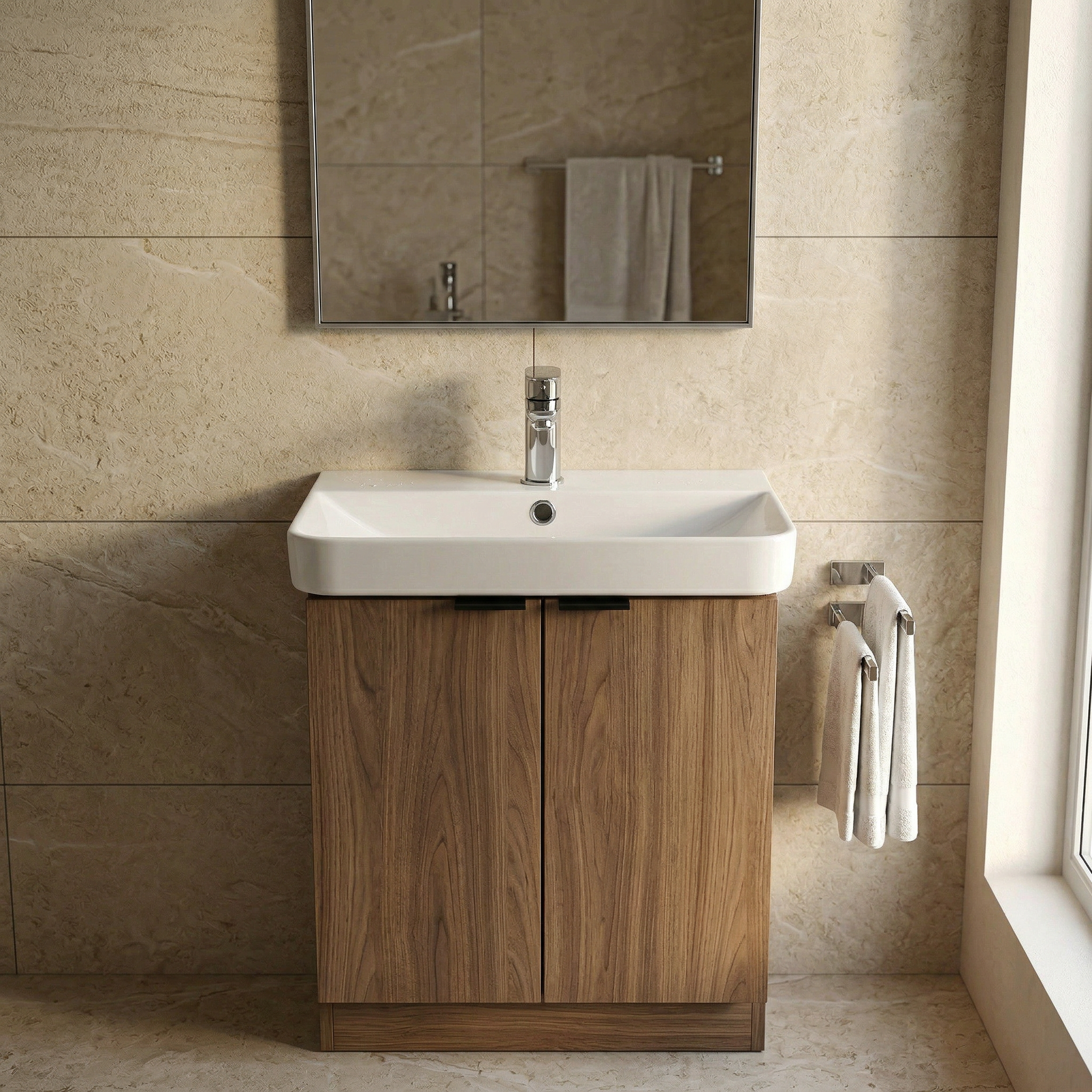 Core 500mm Thin Edge Basin 1TH