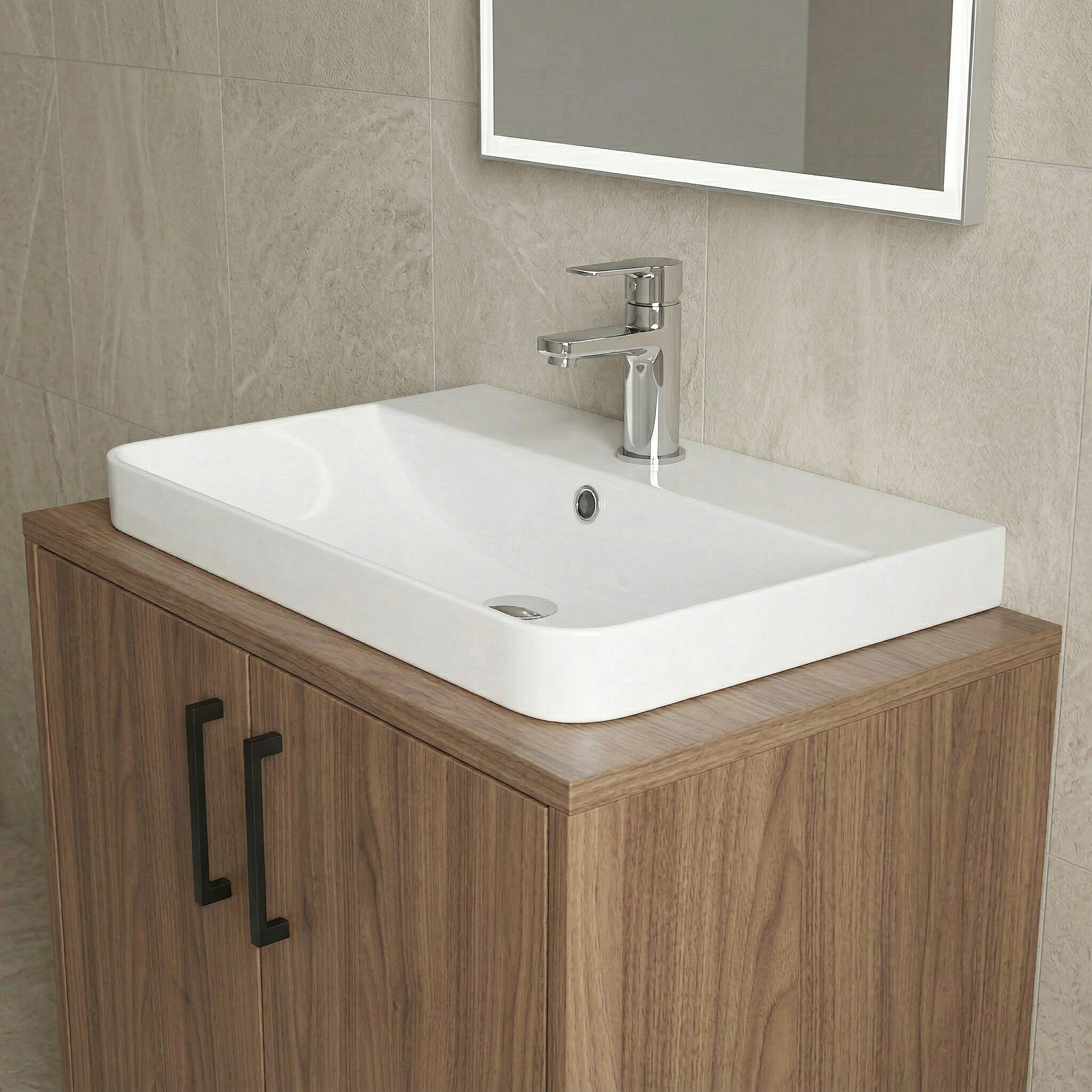 Core 600mm Thin Edge Basin 1TH