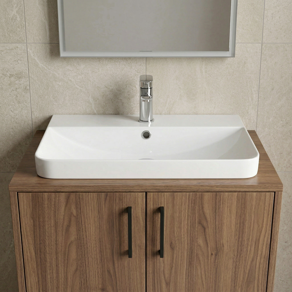 Core 600mm Thin Edge Basin 1TH