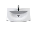 Furniture Curved Ceramic Basin 1 Tap Hole 600mm