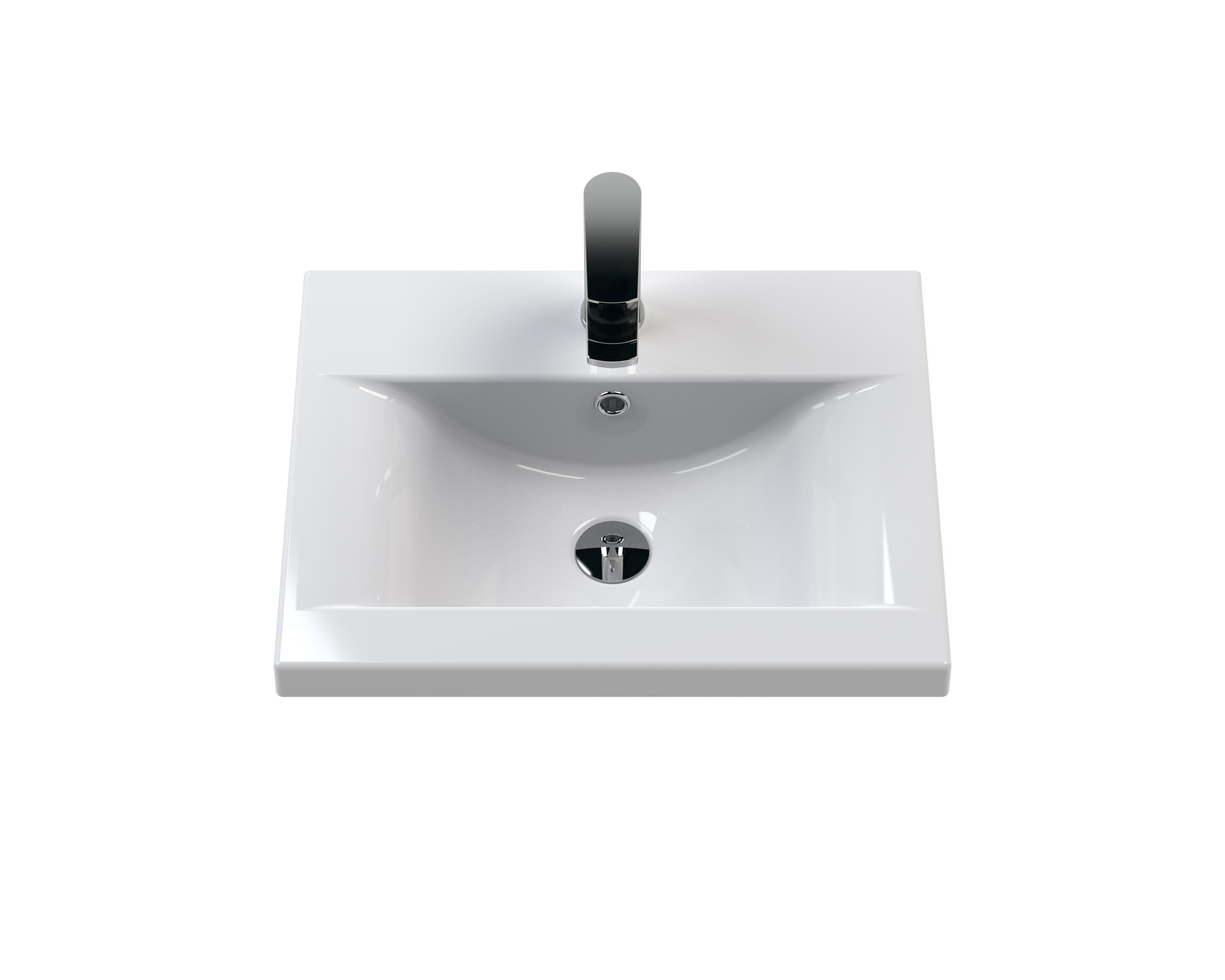 Furniture Mid-Edge Ceramic Basin 1 Tap Hole 500mm