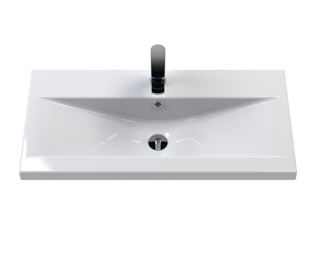 Furniture Mid-Edge Ceramic Basin 1 Tap Hole 800mm
