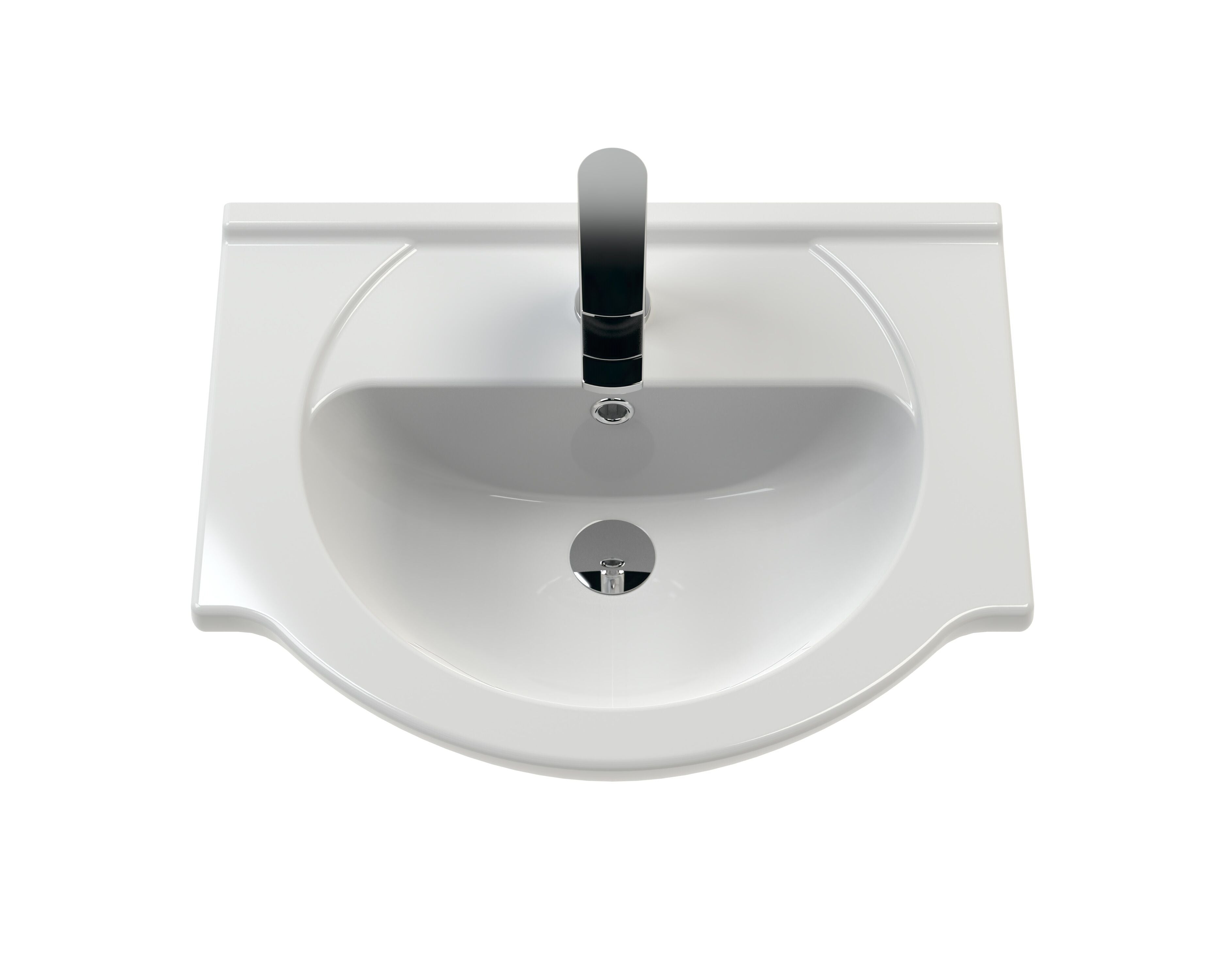 Mayford Round Ceramic 1 Tap Hole Basin 550mm