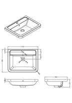 Solar 600mm Ceramic 1 Tap Hole Basin