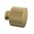 Nuie Lux Round Brushed Brass Knob