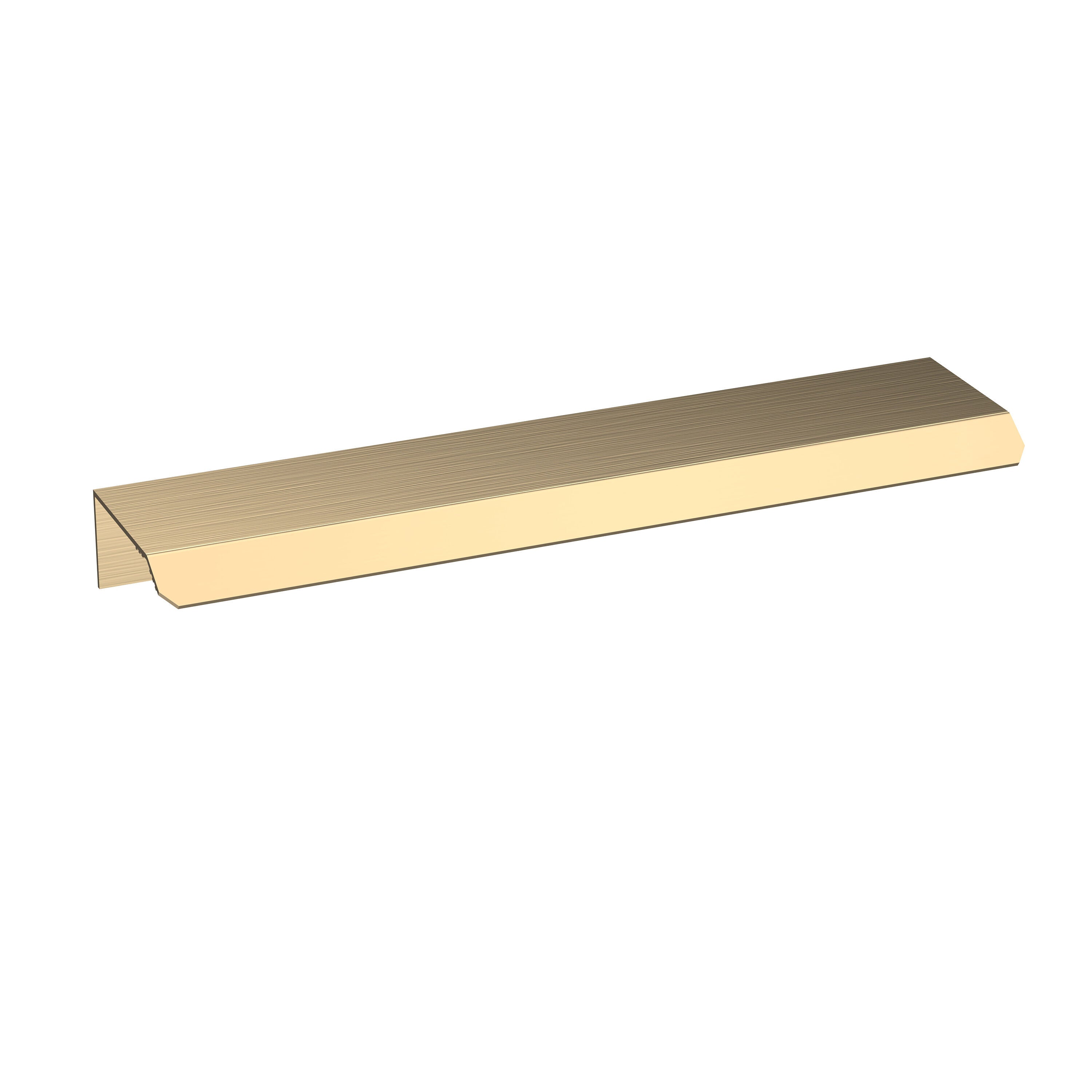 Nuie Lux 150mm Brushed Brass Finger Pull Handle