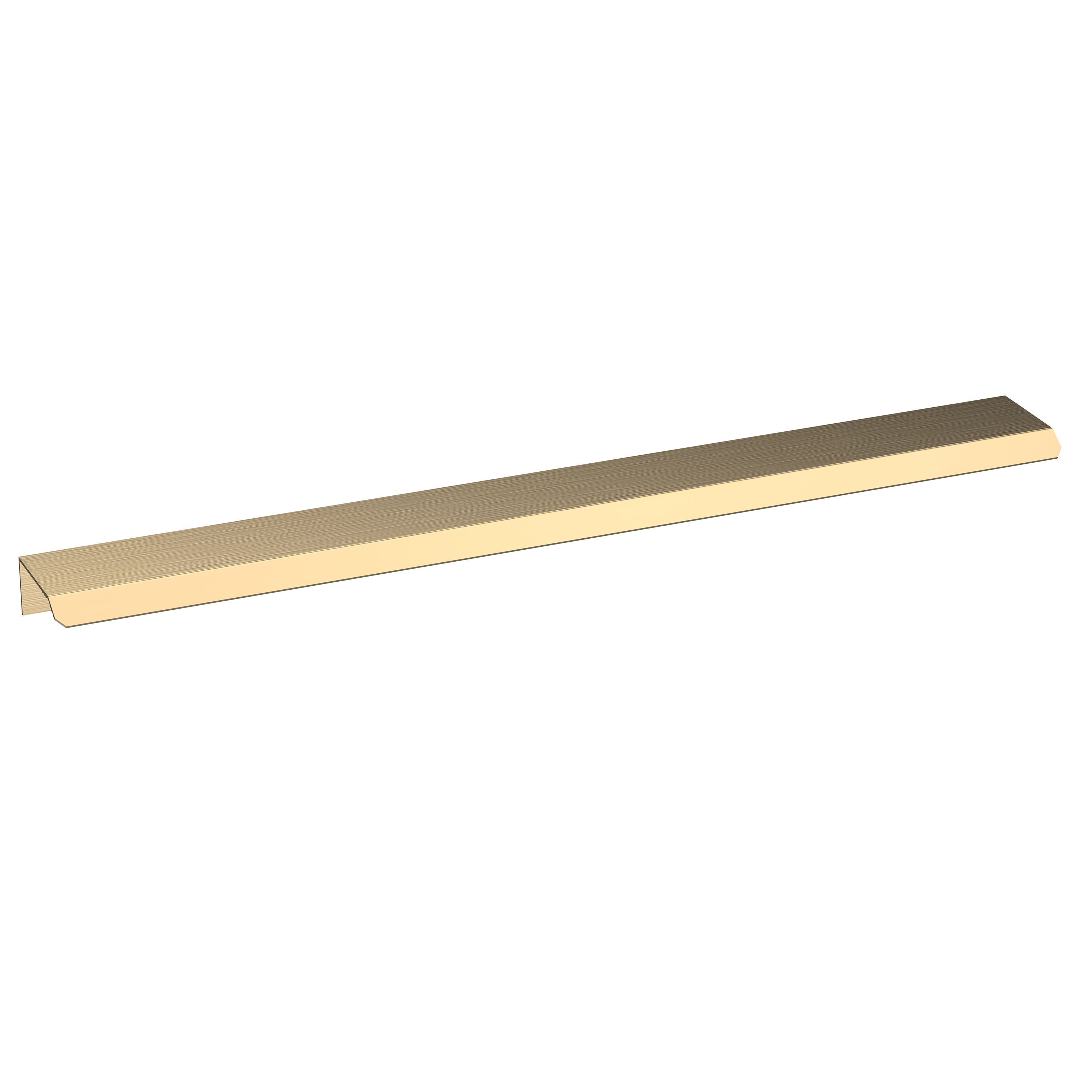 Nuie Lux 300mm Brushed Brass Finger Pull Handle