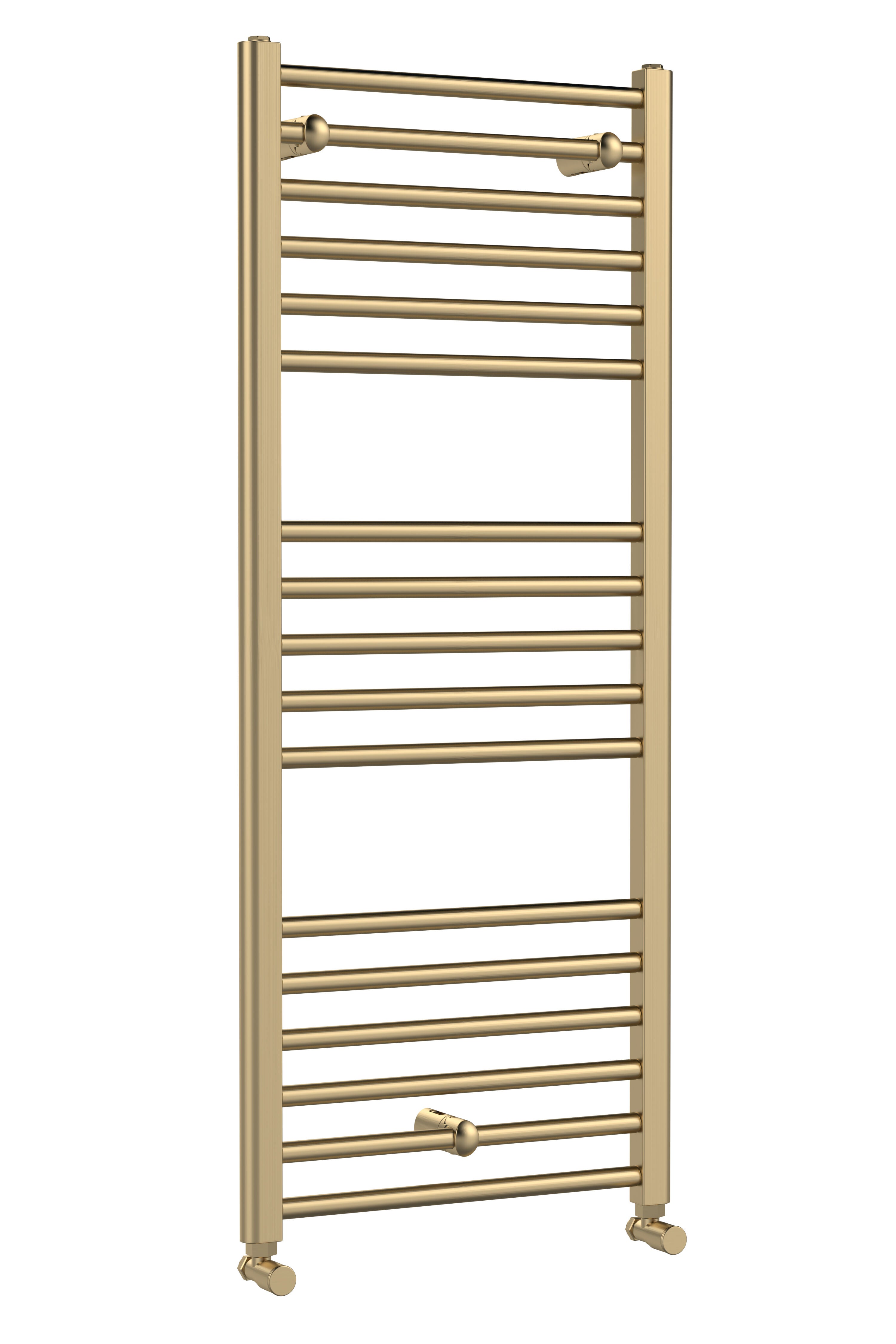 Hudson Reed Lorica 1200mm x 500mm Brushed Brass Vertical Single Panel Radiator