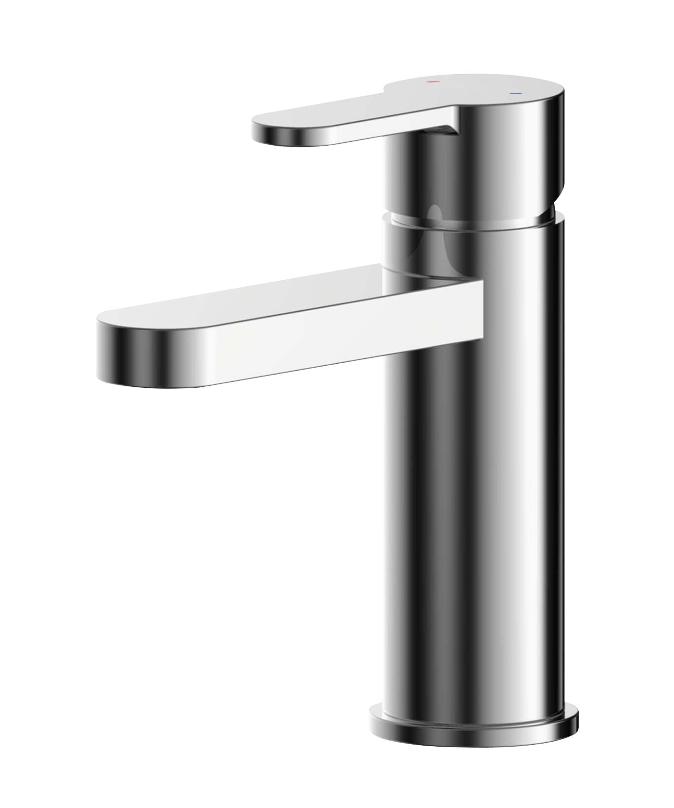 Arvan Mono Basin Mixer With Push Button Waste - Chrome Finish