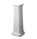 Nuie 670mm White Traditional Full Pedestal