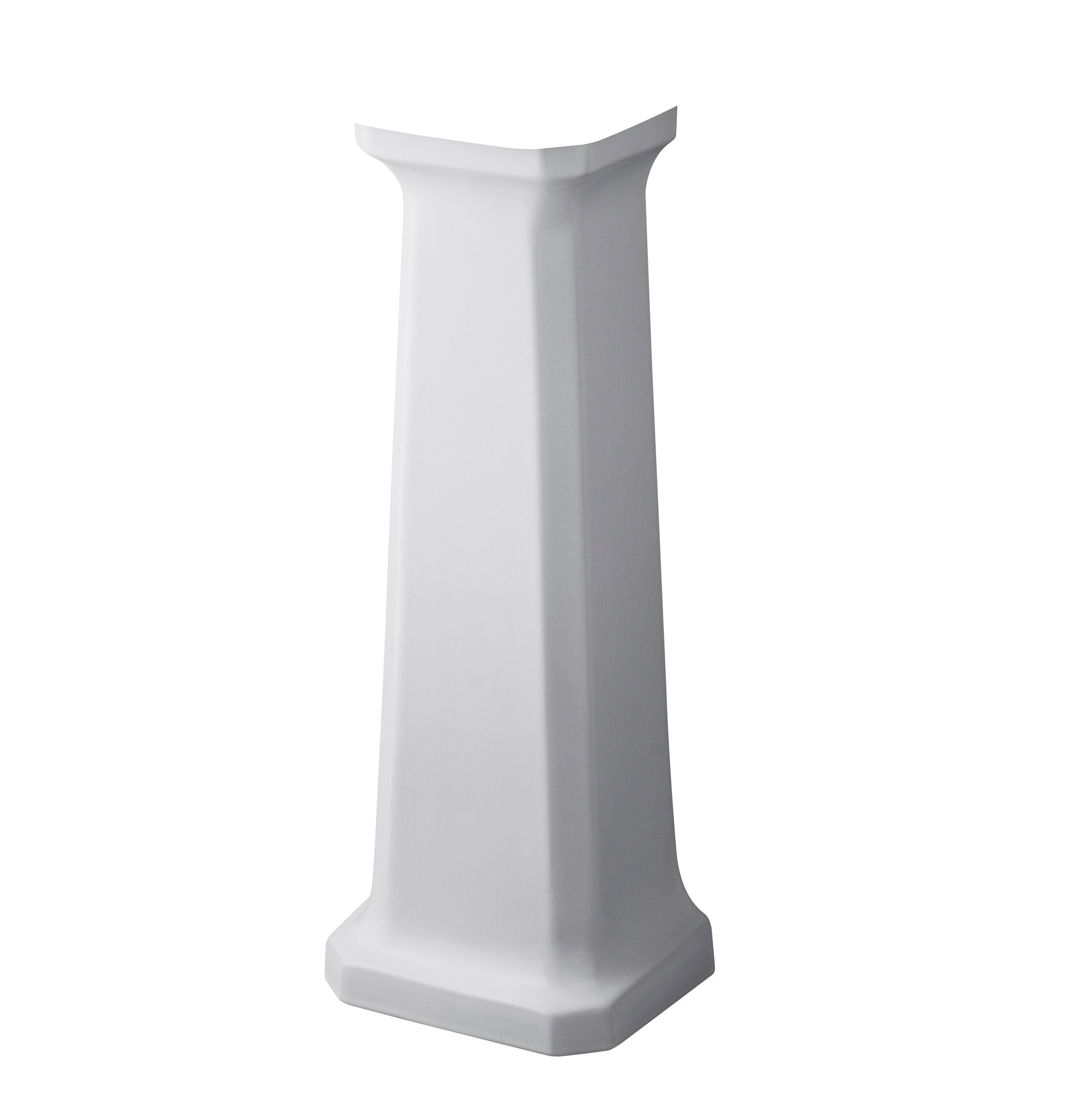 Nuie 670mm White Traditional Full Pedestal
