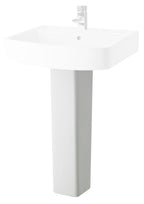 Nuie Bliss 670mm White Contemporary Full Pedestal