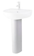 Nuie Harmony 685mm White Contemporary Full Pedestal