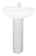 Nuie Ivo 675mm White Contract Full Pedestal