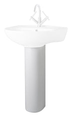 Nuie Melbourne 670mm White Contract Full Pedestal