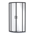 Nuie Rene 880mm Framed Matt Black Shower Enclosure