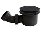Nuie 90mm Matt Black Fast Flow Shower Tray Waste
