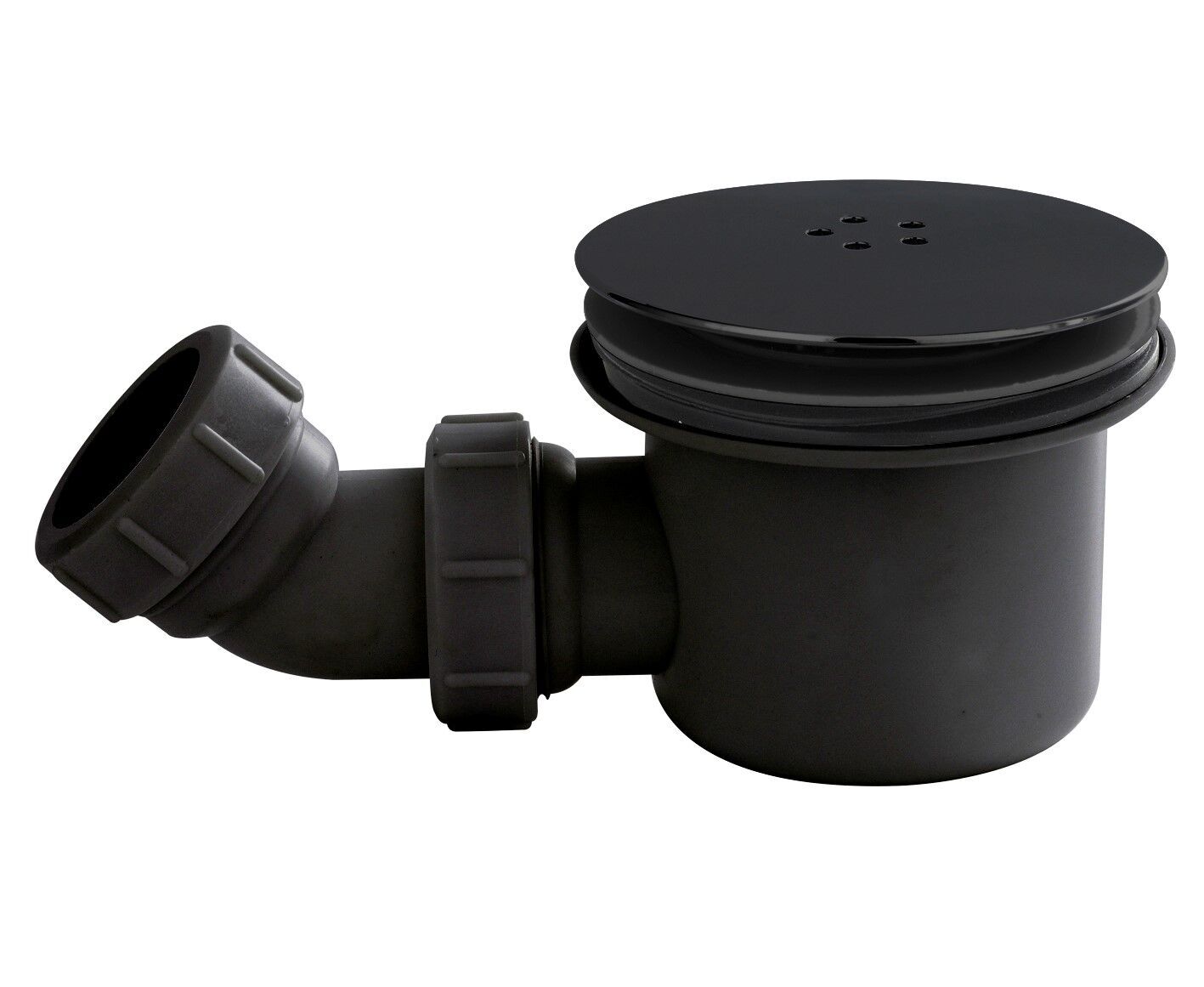 Nuie 90mm Matt Black Fast Flow Shower Tray Waste