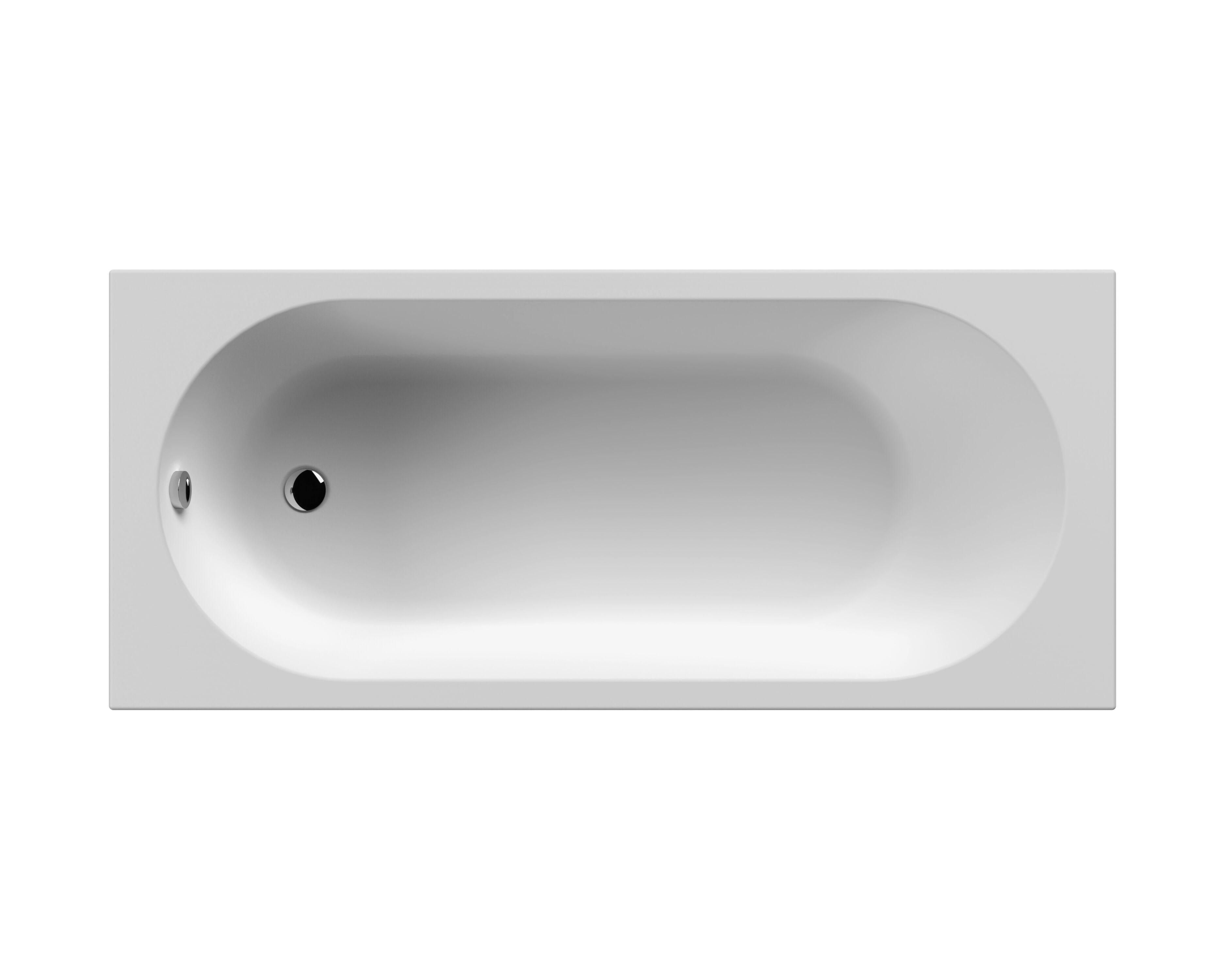Nuie Straight 1675mm Single Ended Bath With Legs