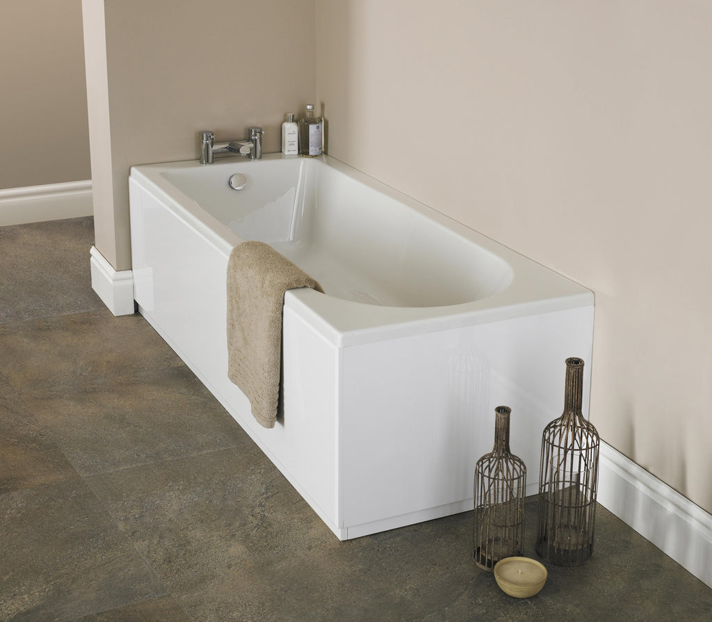Nuie 1700mm Single Ended Bath With Legs