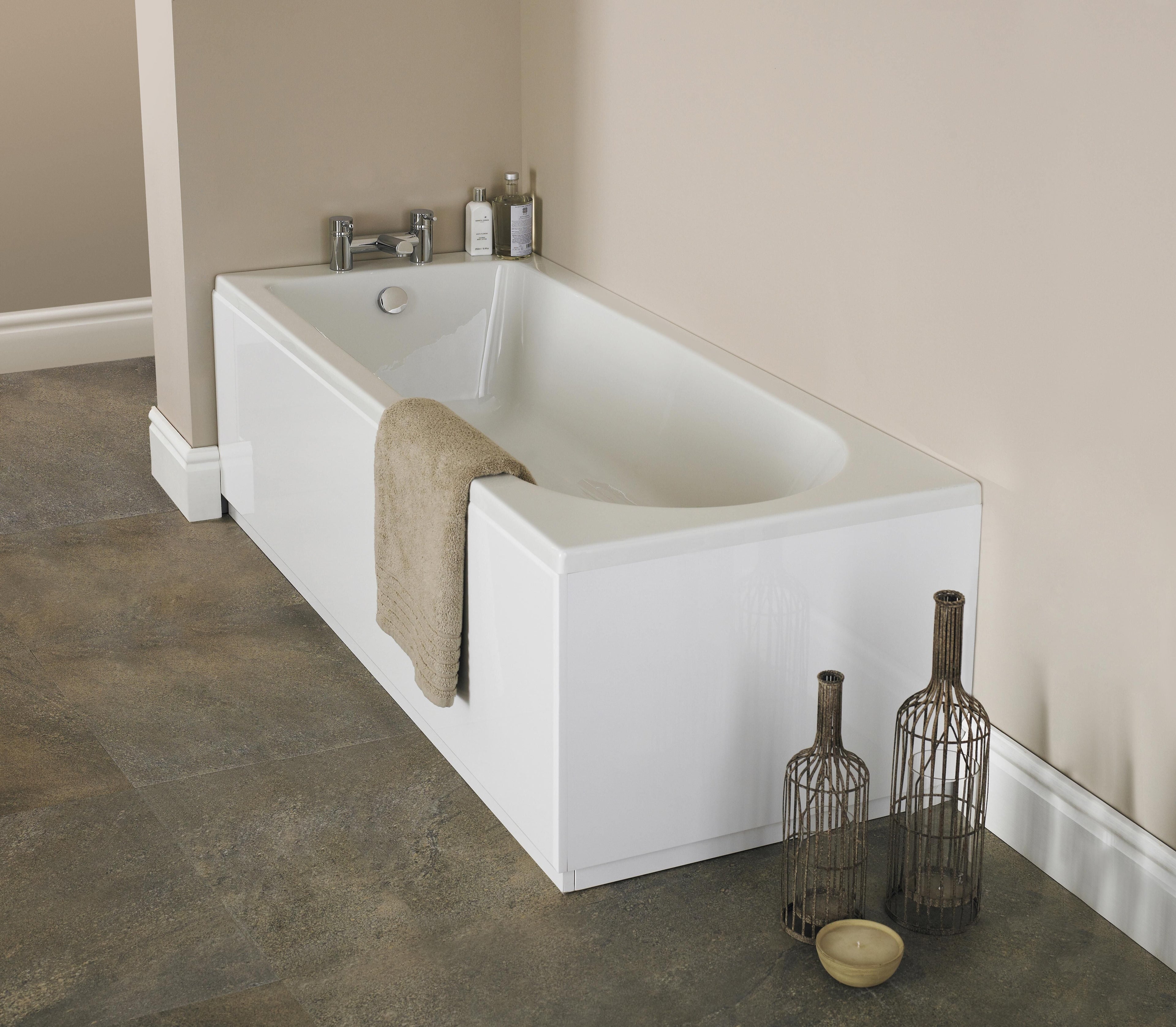 Nuie 1700mm Single Ended Bath With Legs