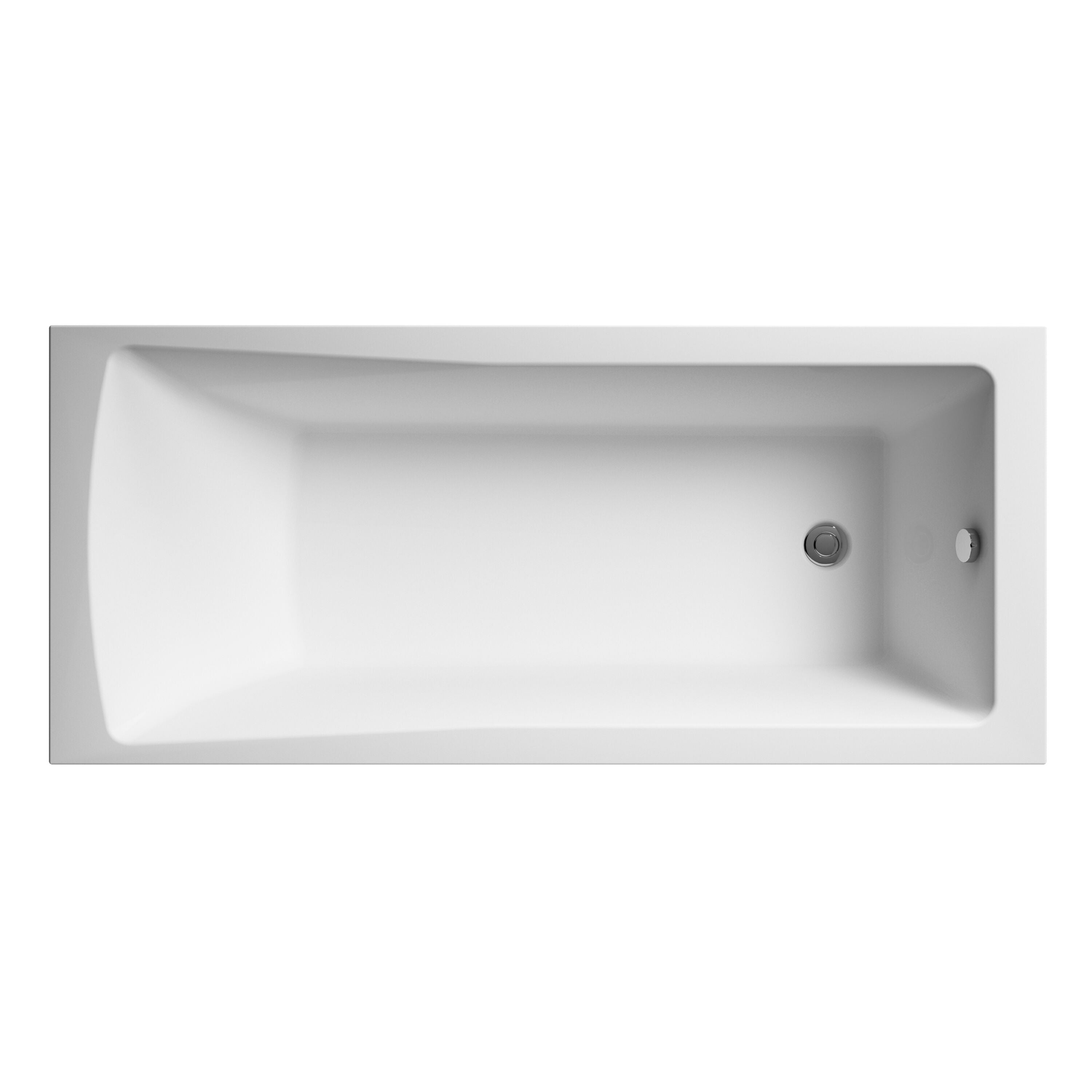 Nuie 1800mm Square Single Ended Bath With Legs