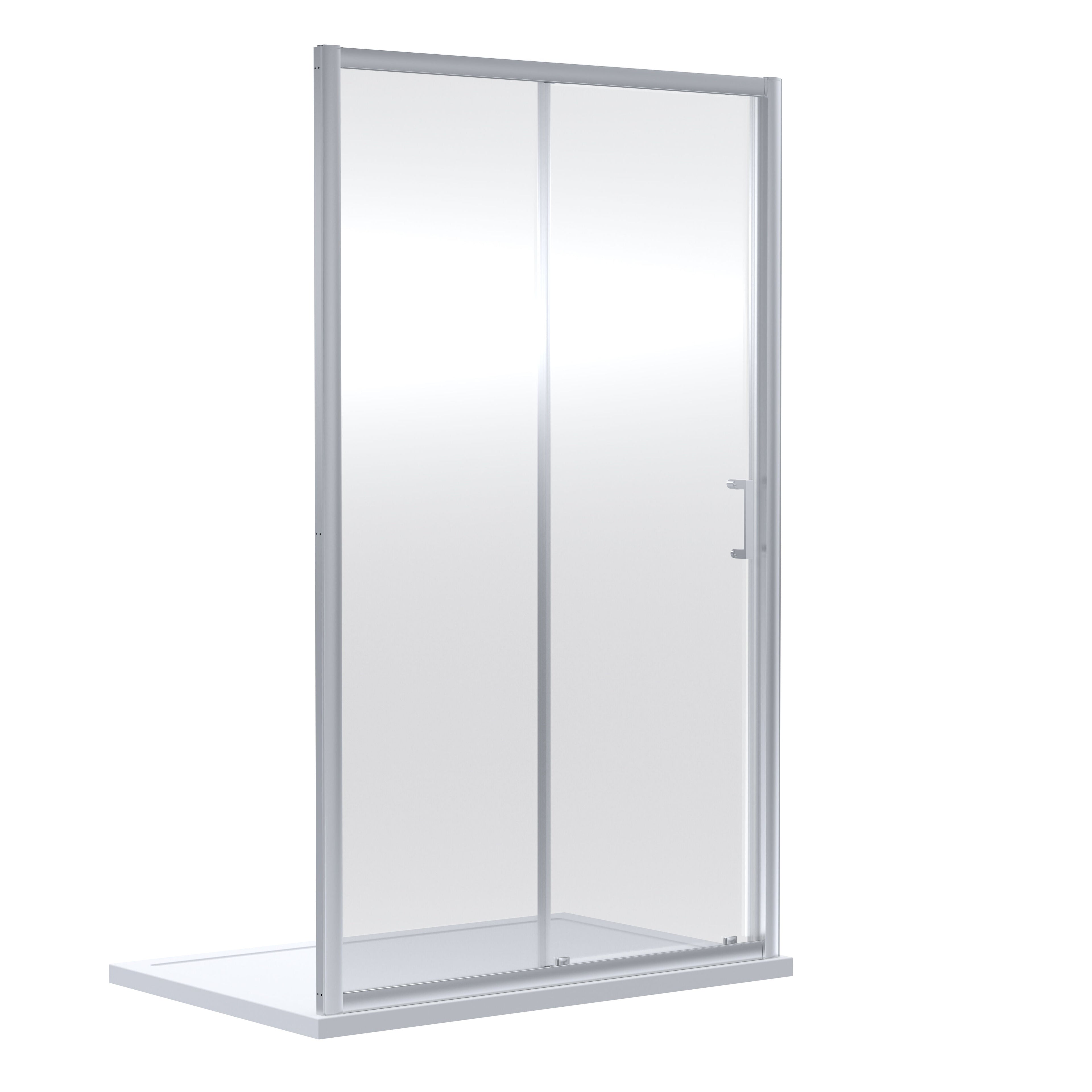 Nuie Rene 1190mm Framed Chrome Sliding Shower Door