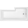 Nuie 1500mm Left-Hand Square Shower Bath