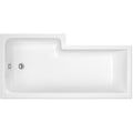 Nuie 1700mm Right-Hand Square Shower Bath