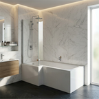 1800mm Left Hand Square Shower Bath