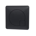 Nuie Square Black Dual Flush Push Button