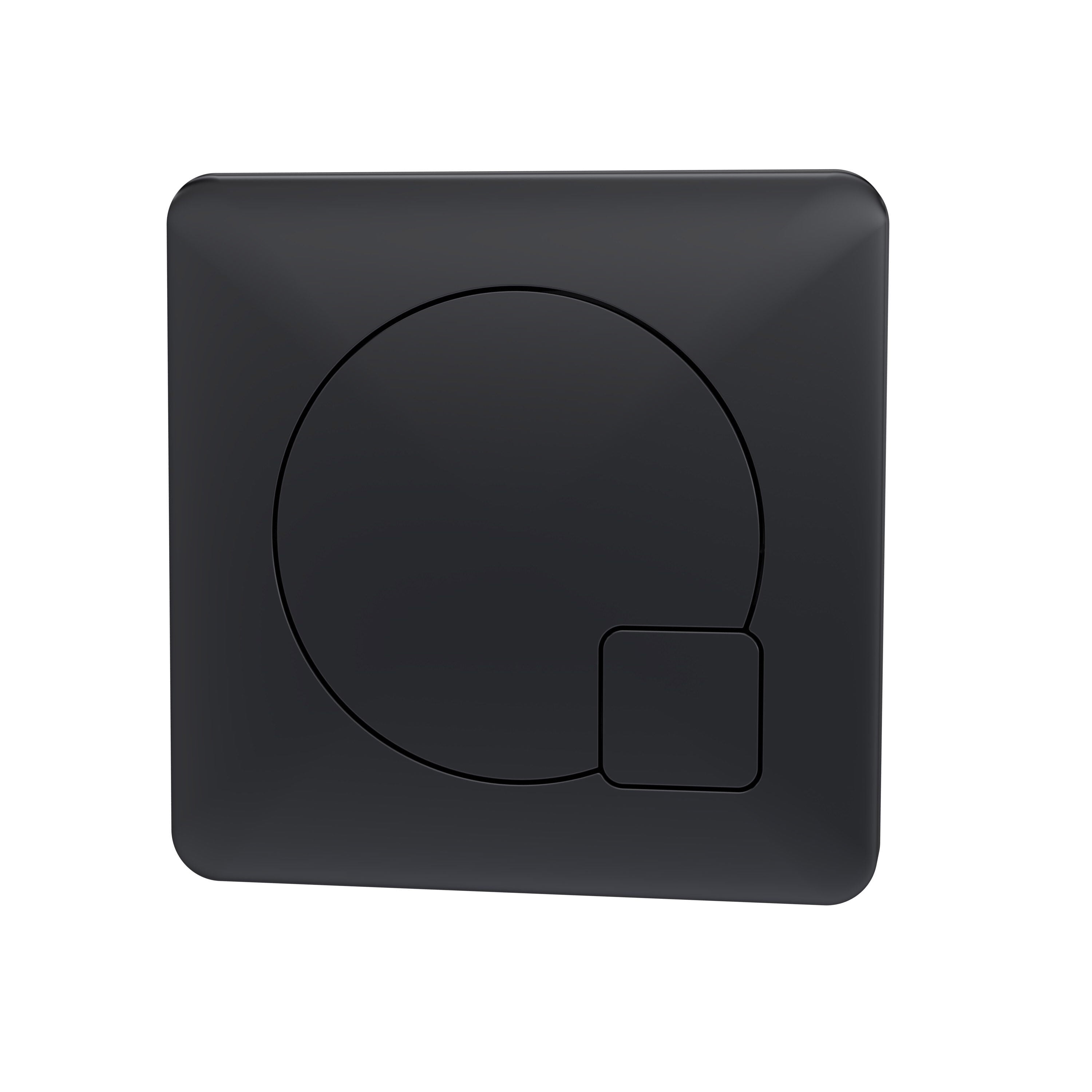 Nuie Square Black Dual Flush Push Button