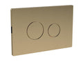 Nuie Round Brushed Brass Dual Flush Push Button