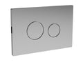 Nuie Round Chrome Dual Flush Push Button